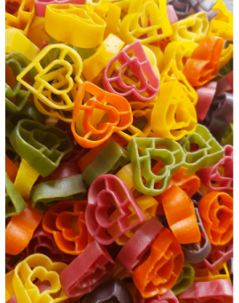 Pasta 6 colori cuoricini...